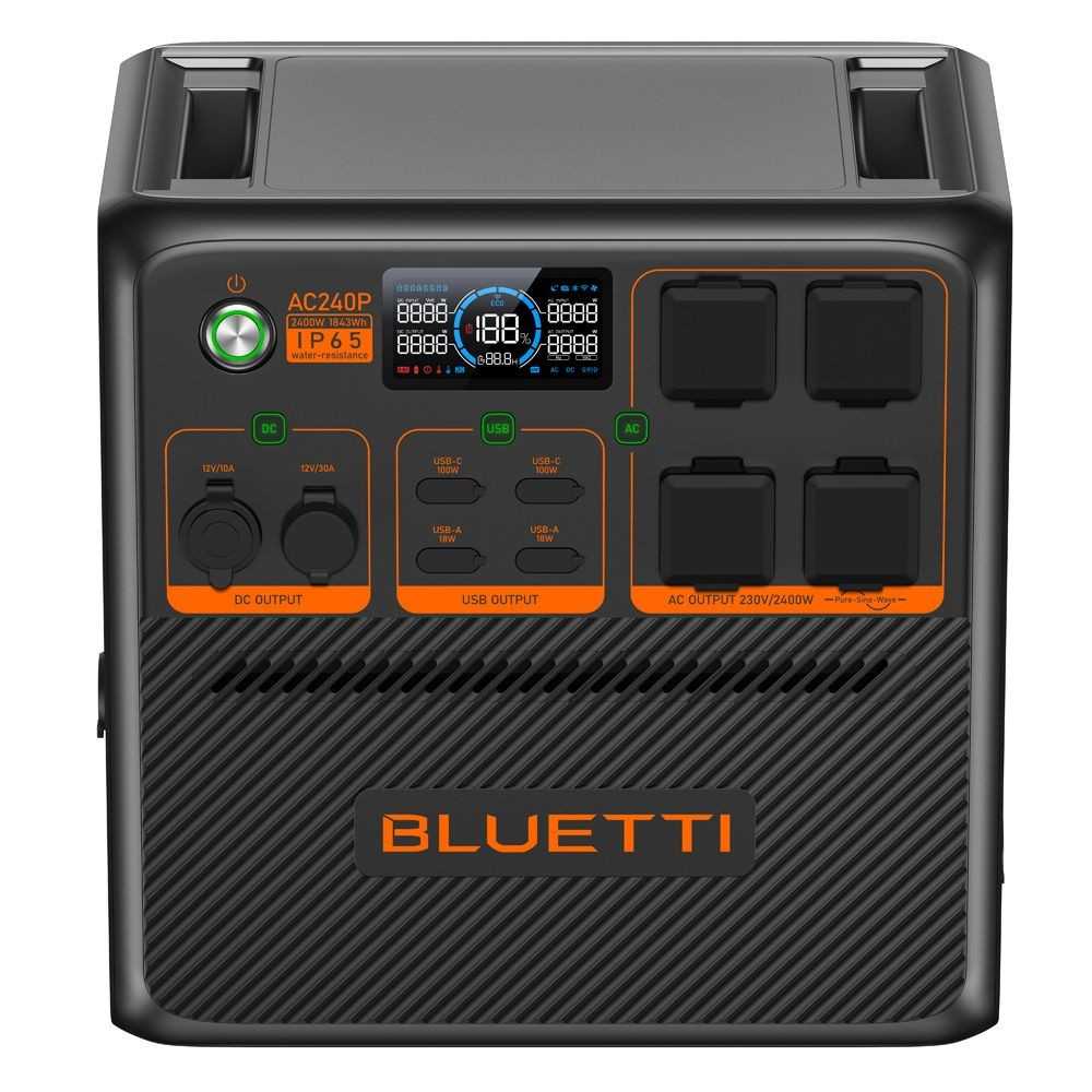Bluetti AC240P Premium Portable Power Station 1843Wh 2400W
