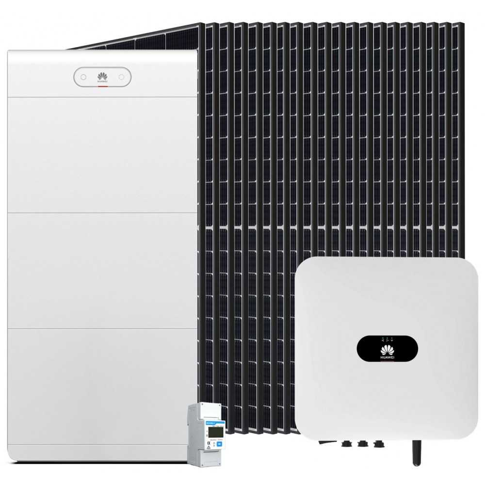 Kit fotovoltaico 6kW 9000W Monofase On Grid con Accumulo Batteria Huawei 21kW