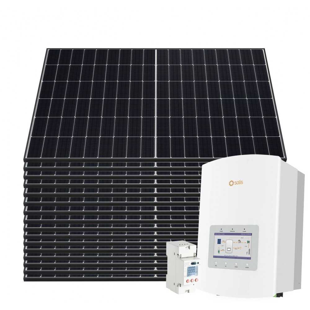 Kit fotovoltaico 6kW 7200W Monofase On Grid Inverter Solis con Backup Predisposto Batteria