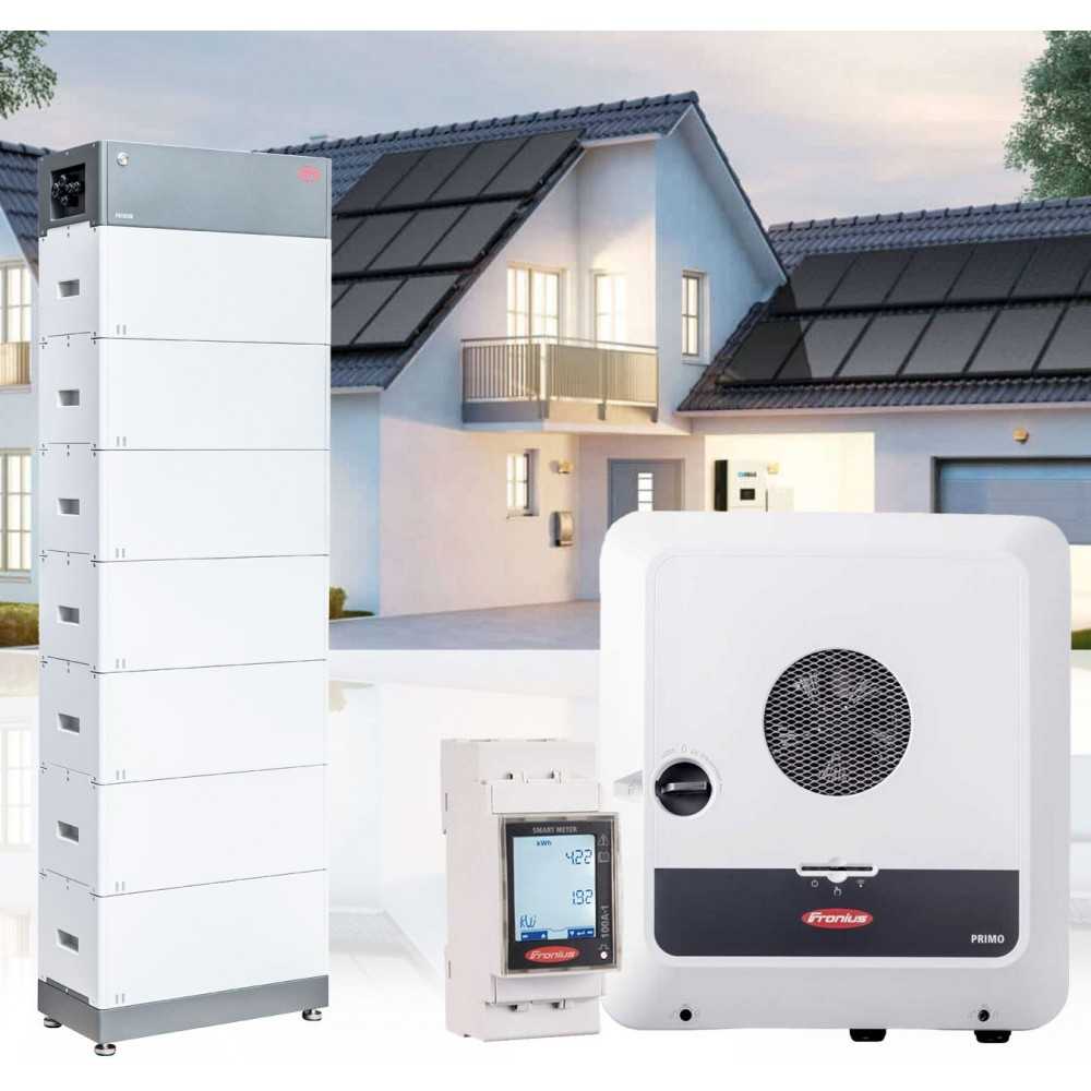 Kit fotovoltaico 6kW 9000W Monofase On Grid Inverter Fronius con Backup + Batteria BYD HVM 19.3kWh