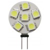 6-LED bulb G4 side connection Ø 24mm 12/24V 1,2W 2700K Warm White