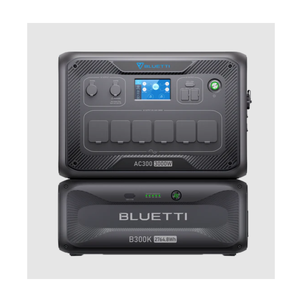 Bluetti AC300 3000w home backup + B300K Batteria di Espansione 2764,8 Wh