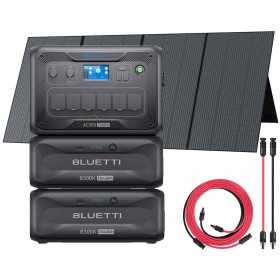 Bluetti AC300 + 2 B300K con Pannello Fotovoltaico PV350 + Kit connessione 5mt