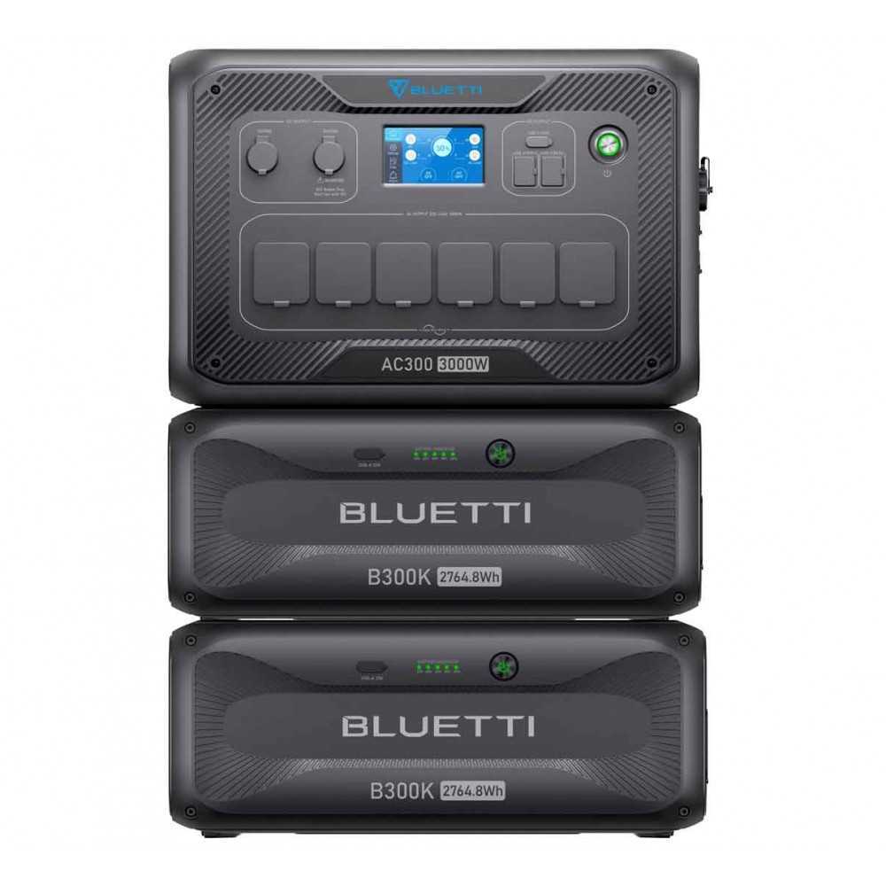 Bluetti AC300 + 2 B300K + 2 PV350 Photovoltaic Panels + 2X5mt Connection Kit