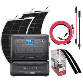 Bluetti AC300 + B300K with 2x150watt flexible panels + 5m connection kit