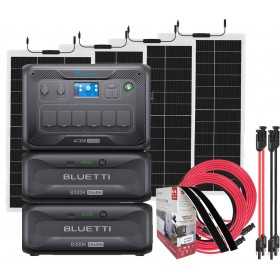 Bluetti AC300 + 2 B300K with 4x150watt flexible panels + 2x5m connection kit
