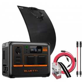 Bluetti AC60P + Pannello Flex 100W + Kit Connessione 5mt Power Station Premium Portatile 504Wh 600W