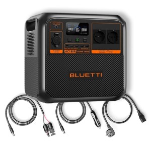 Bluetti AC180P + PV350 Pannello 350W + Kit connessione 5mt Power Station Premium Portatile 1440Wh 1800W