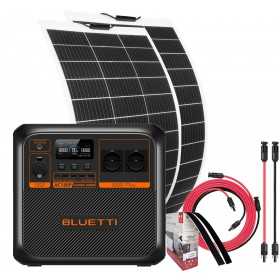 Bluetti AC180P + 2 Flex Panels 150W + Connection Kit 5mt Portable Premium Power Station 1440Wh 1800W