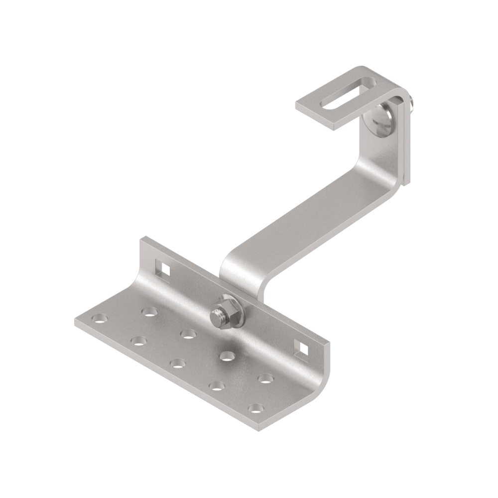 Inox A2 Adjustable Solar hook for roofs 140x56x3mm 20+