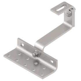 Staffa Solare regolabile Inox A2 per tetti 140x56x3mm