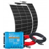 Kit Camper Fotovoltaico Flessibile Pannello Solare 12V 300W + Victron SmartSolar MPPT 100|20A + Kit Cavi 2X5MT