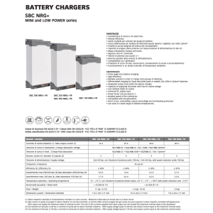 Quick SBC NRG+ Caricabatterie Mini 140FR 12A 12V 2 uscite 114x187x71mm