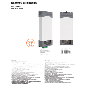 Quick Hi Power Battery Charger SBC1200 NRG+ 100A 12V 3 Outputs FR with panel