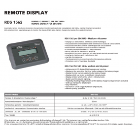 Quick SBC2450 NRG+ Caricabatterie Hi Power 24V 100A 3 USCITE HR + pannello remoto