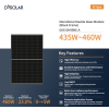 DAS SOLAR DAS-DH96NE.A 450W BW Double glass Topcon single-sided photovoltaic module with silver frame