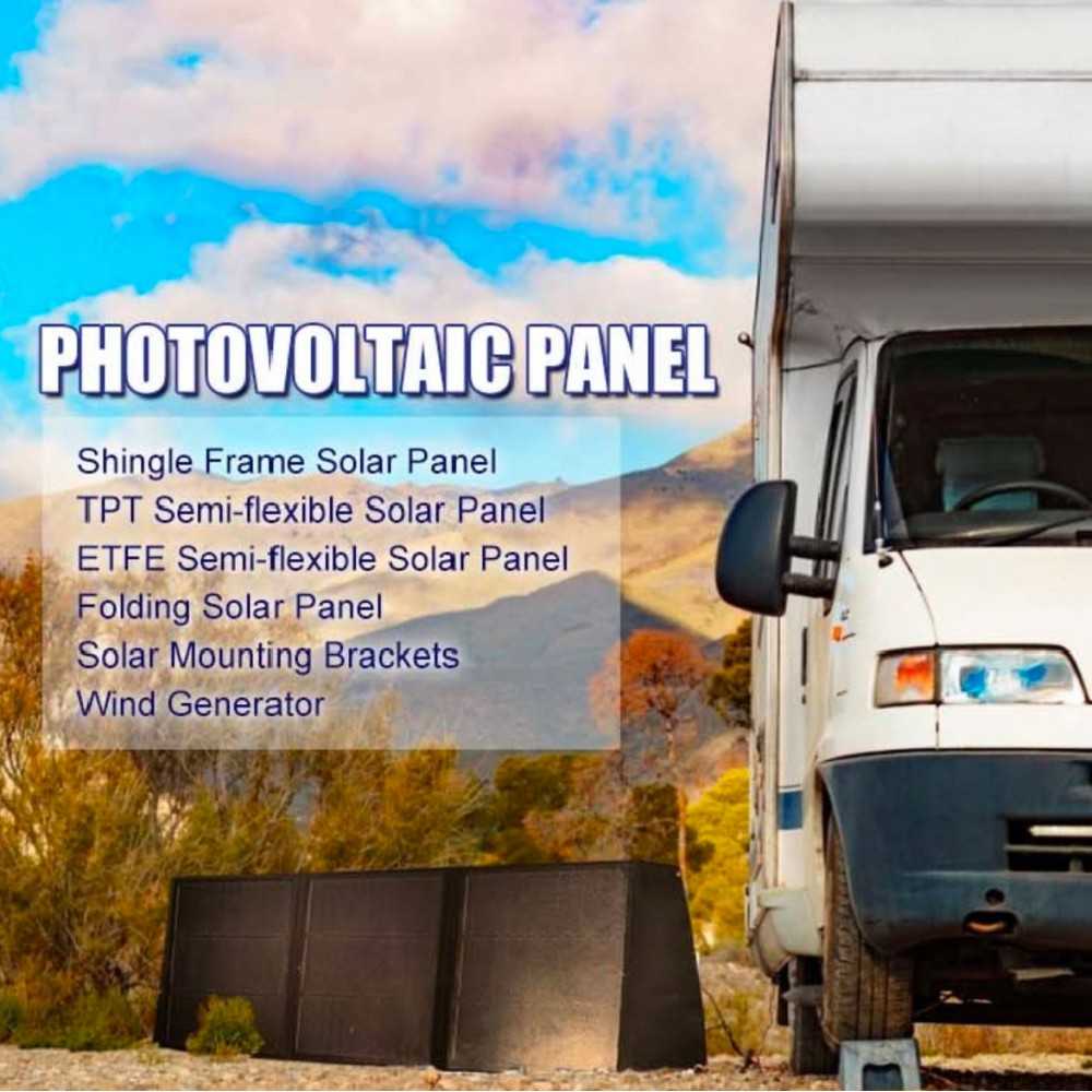 100W 12V Monocrystalline Photovoltaic Module 40M Solar Panel