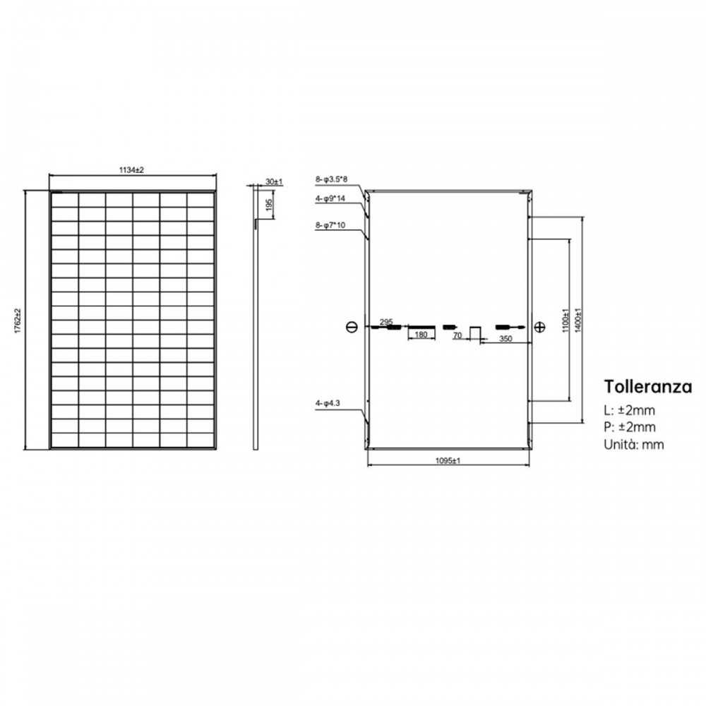 AIKO NEOSTAR AIKO-A-MCE54Mb 3S54 470W Mono-Glass Solar Panel min 8pcs