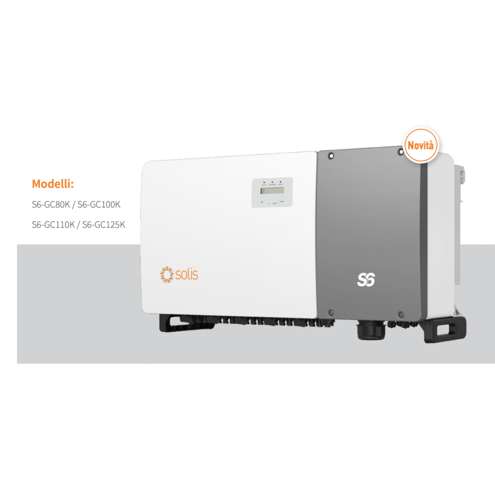 Solis S6-GC100K-AFCI 100kW Three-Phase Inverter 167.1A 10 MPPT 20 IN