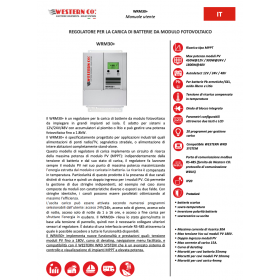 Western WRM30+ 12/24V/48V 30A MPPT Charge Controller with RS485 port