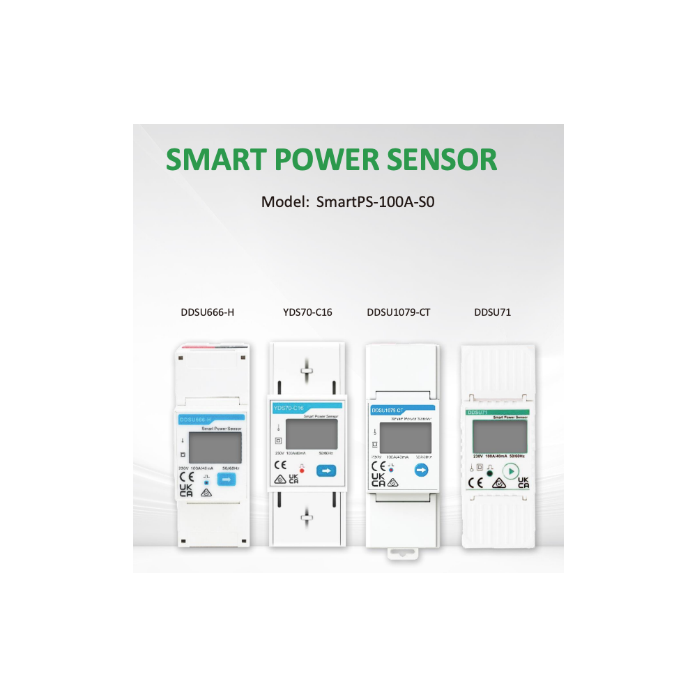 Huawei DDSU666-H Meter Monofase 100A DDSU71 - DDSU1079-CT - YDS70-C16