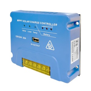 Regolatore di Carica MPPT 20A 12/24V con uscita USB CPY-2420