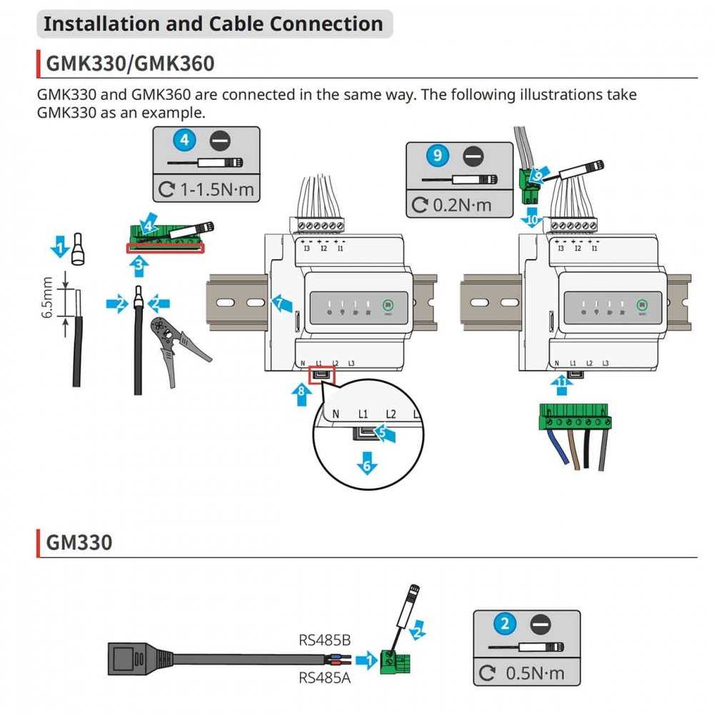 GoodWe GM330 120A 40mA 230/400Vac Smart Meter per impianti Trifase
