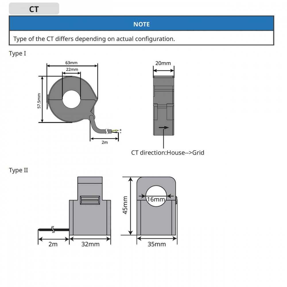 GoodWe GM330 120A 40mA 230/400Vac Single-Phase Power Sensor