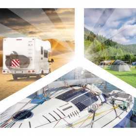 Kit Camper Flessibile 12V 200W + SmartSolar MPPT 15A + Kit Cavi