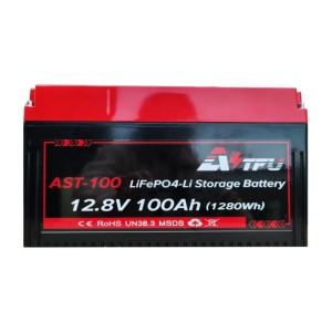 AST-100 12.8V 100A 1280Wh Lithium Battery Removable Series Connectable