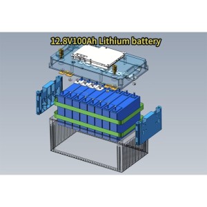 AST-100 12.8V 100A 1280Wh Lithium Battery Removable Series Connectable