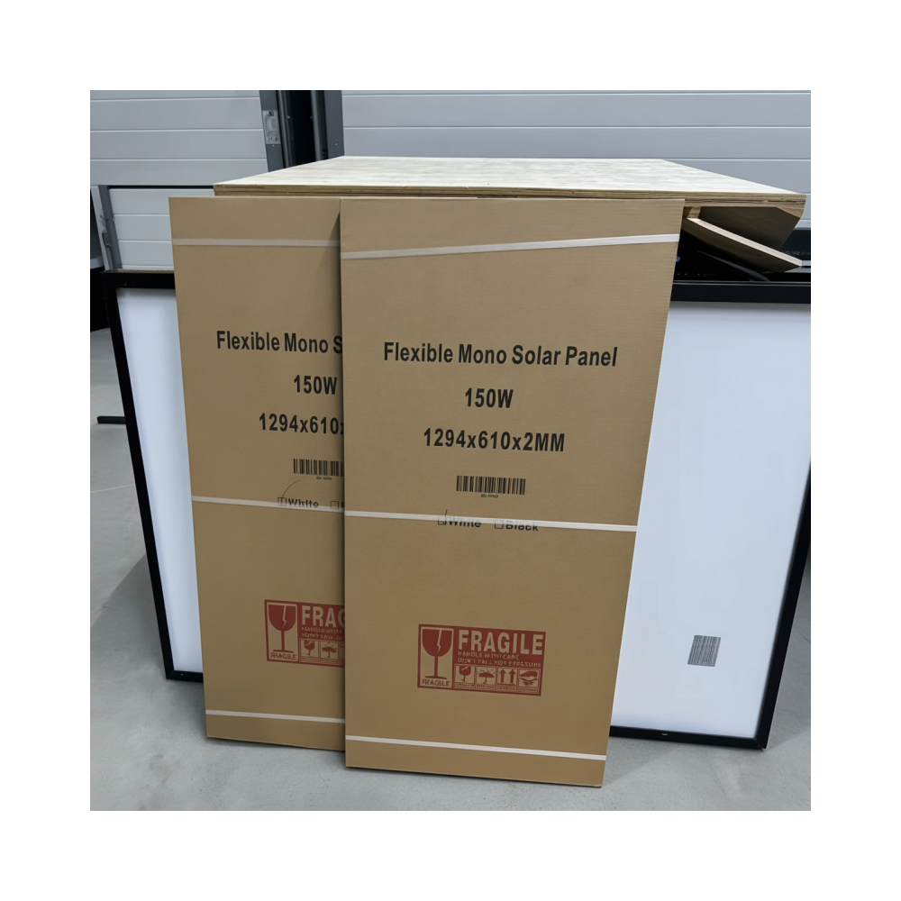 Pannello Solare 150W 12V Semi-Flessibile 128x60cm Modulo Fotovoltaico 1294x610x2mm