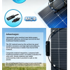 Pannello Solare 150W 12V Semi-Flessibile 128x60cm Modulo Fotovoltaico 1294x610x2mm