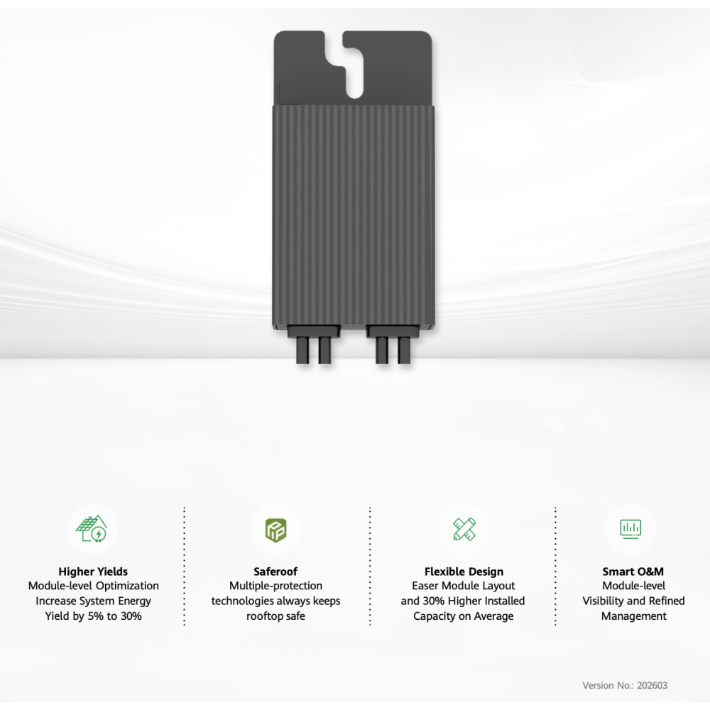 Huawei MERC-600W-PA0 Ottimizzatore di Potenza Intelligente 600W 10-80V MAX720W 16A