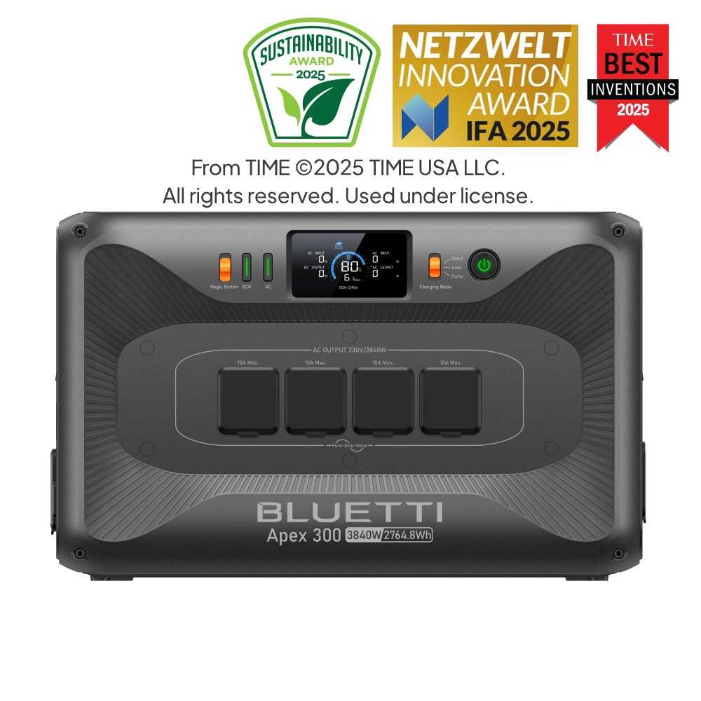 BLUETTI Apex 300 Versatile Power Station 3840W 2,764.8Wh