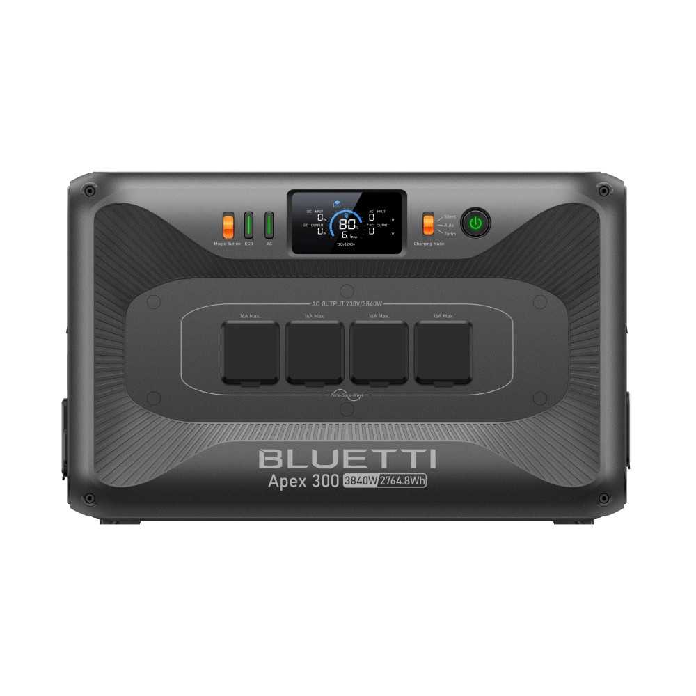 BLUETTI Apex 300 Power Station Versatile 3.840W 2.764,8Wh