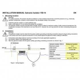 Victron VDI-16 16A Galvanic Isolator 60x120x200mm VICTRON