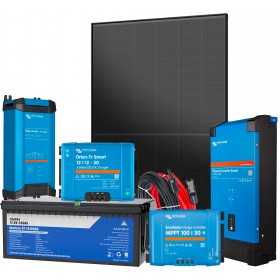 Kit Fotovoltaico G1+ 12V 450W per alimentare Camper Barca All-in-One Accumulo 2560Wh Inverter 1600