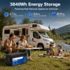 Batteria LiFePO4 12V 300Ah con 120A BMS 12.8V 3840Wh