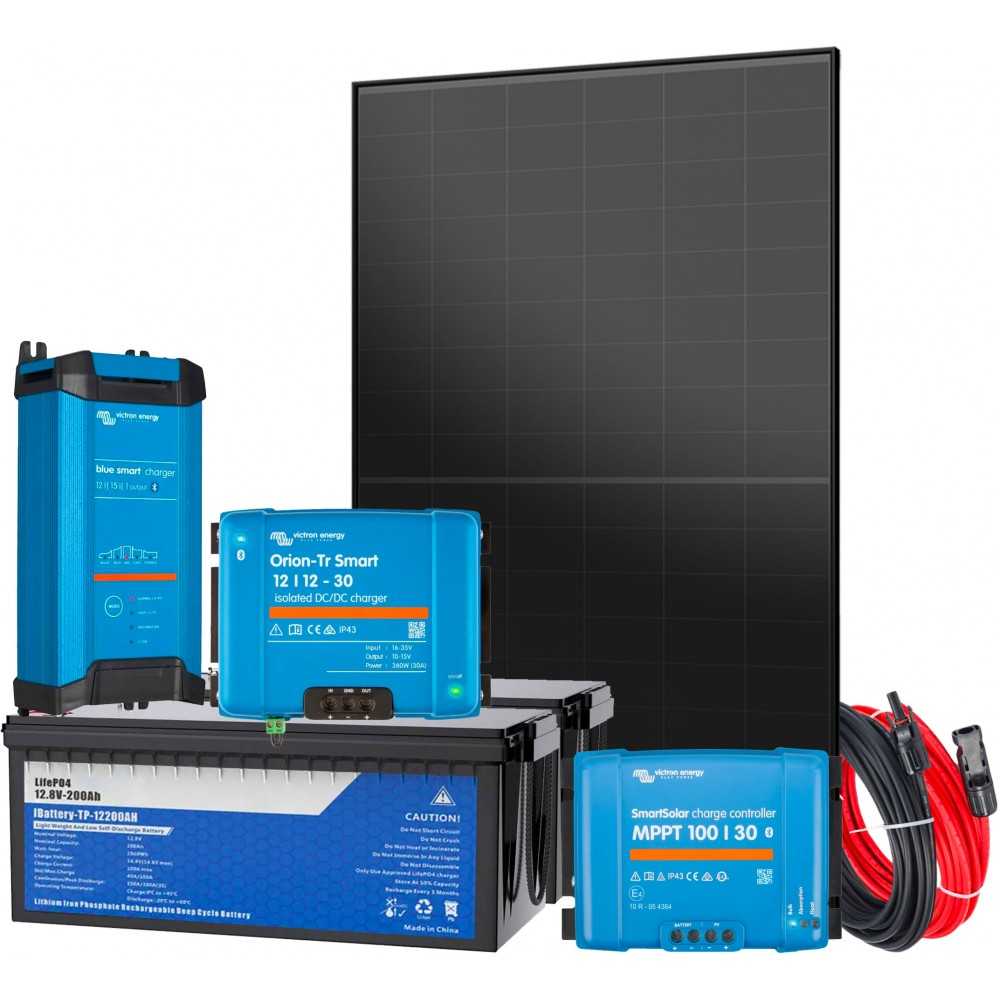 12V 450W All-in-One 5120Wh Storage G2 Photovoltaic Kit to power Camper Boat