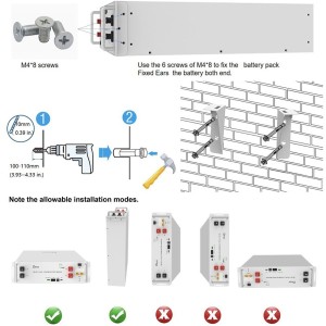 Sistema accumulo 30.72 kWh DEYE: batteria litio LiFePO4 + inverter 6kW