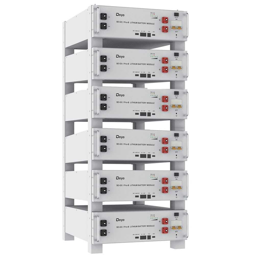 DEYE Storage system 30.72kWh Inverter 6kW SG05LP1 + 6 SE-G5.1 Pro-B
