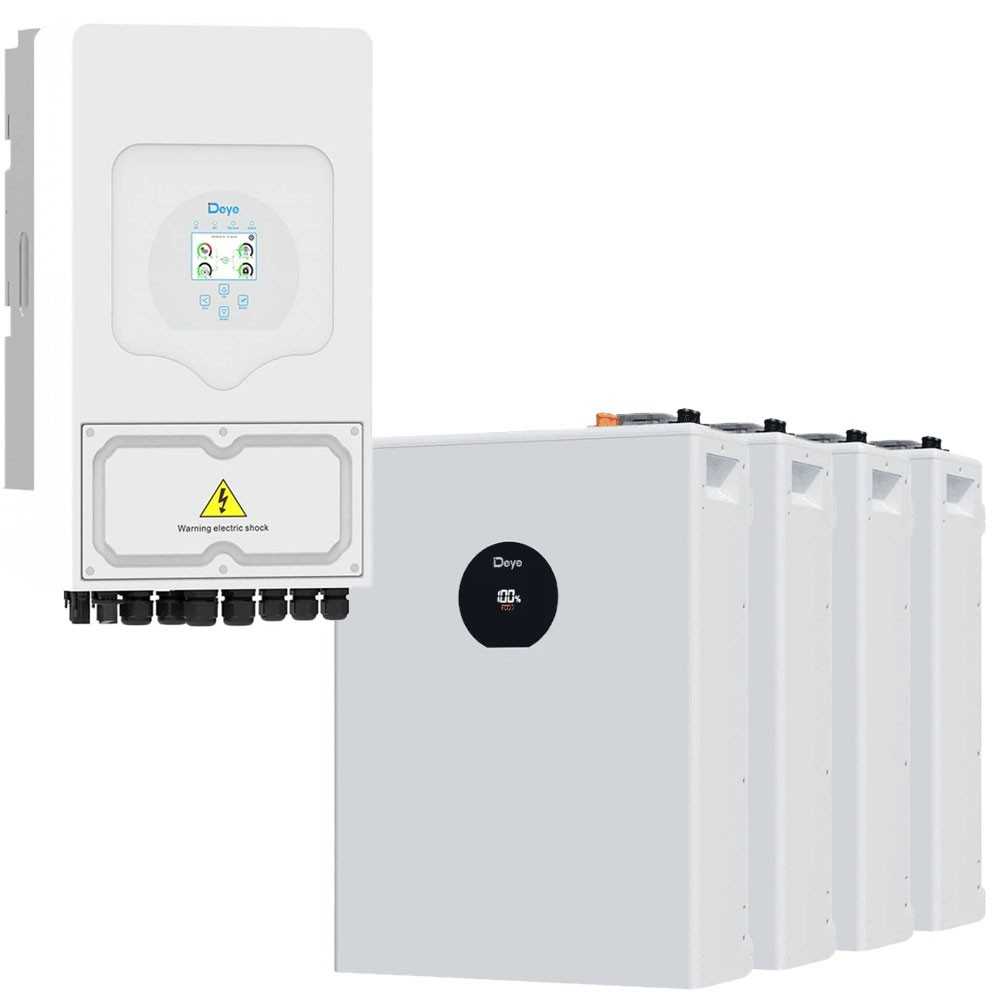 DEYE Sistema di accumulo 20.48kWh Inverter 6kW SG05LP1 + 4 SE-F5-Pro-C