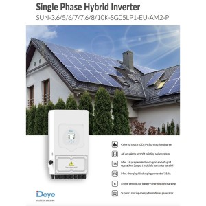 DEYE Storage system 30.72kWh Inverter 6kW SG05LP1 + 6 SE-F5-PRO-C