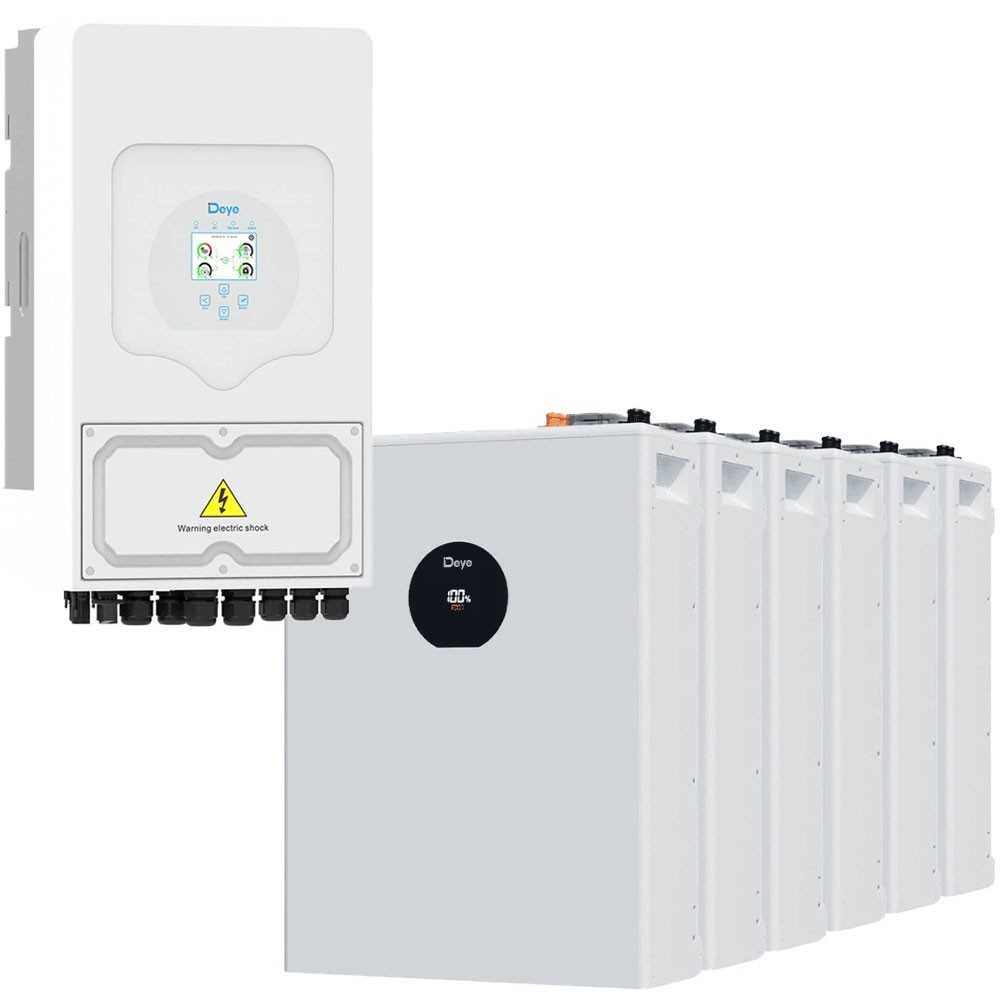 DEYE Sistema di accumulo 30.72kWh Inverter 6kW SG05LP1 + 6 SE-F5-Pro-C