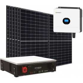 Kit fotovoltaico Off Grid 6000-5400W Growatt Dyness accumulo 5.12kWh Baita Casa Kit anti Lockdown Energetico