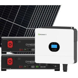 Growatt Dyness 6000-5400W Off Grid Photovoltaic Kit with 10.24kWh Storage for Home Cabin Anti-Lockdown Energy Kit