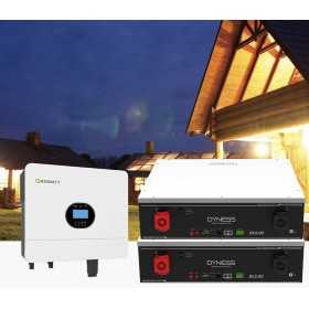 Kit fotovoltaico Off Grid 6000-5400W Growatt Dyness accumulo 10.24kWh Baita Casa Kit anti Lockdown Energetico