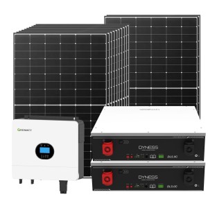 Kit fotovoltaico Off Grid 6000-5400W Growatt Dyness accumulo 10.24kWh Baita Casa Kit anti Lockdown Energetico