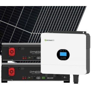 Growatt Dyness 6000-8100W Off Grid Photovoltaic Kit with 10.24kWh Storage for Home Cabin Anti-Lockdown Energy Kit
